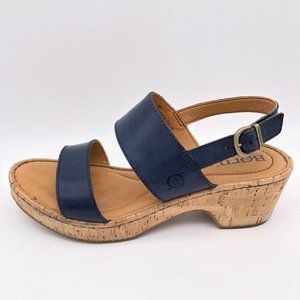 Born | Shoes | Born Atzel Slingback Sandals Blue Buckle 6 | Poshmark